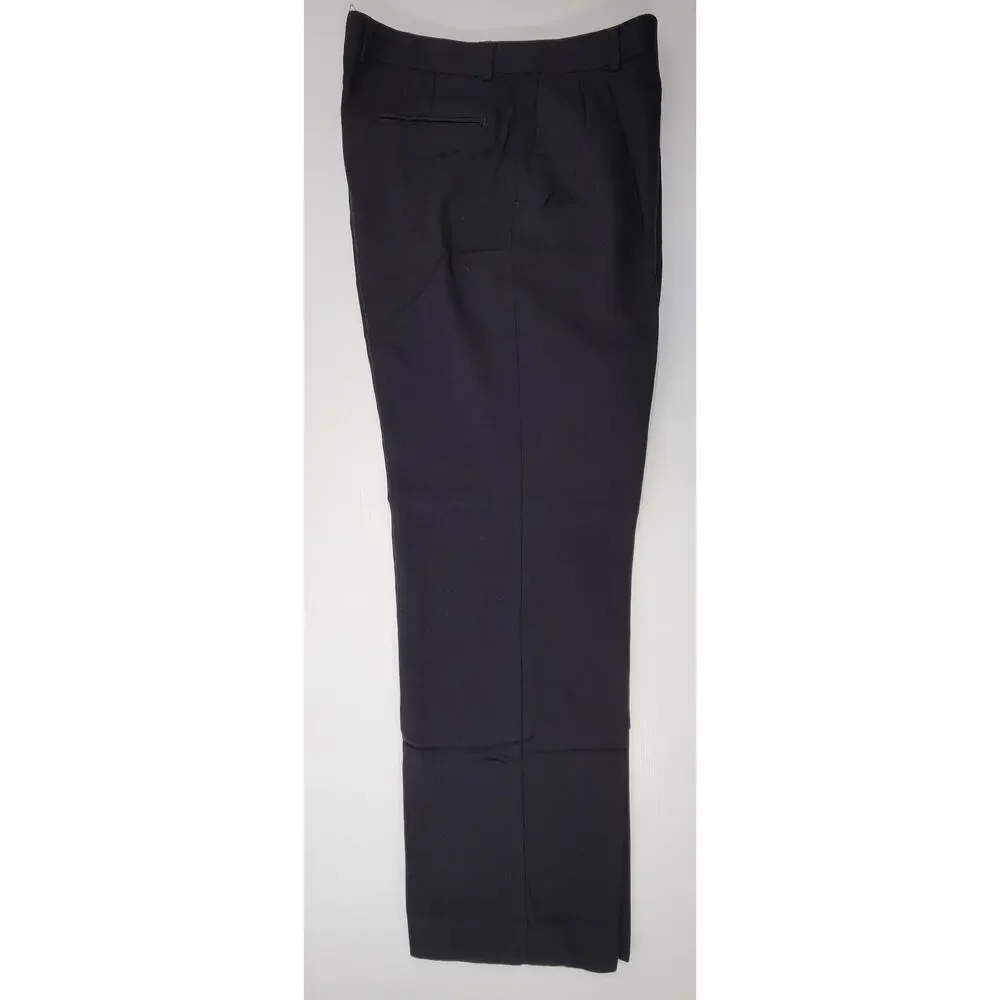CB) Bill Blass Menswear Men's Suit Pants Black Pleated Trousers 34.5